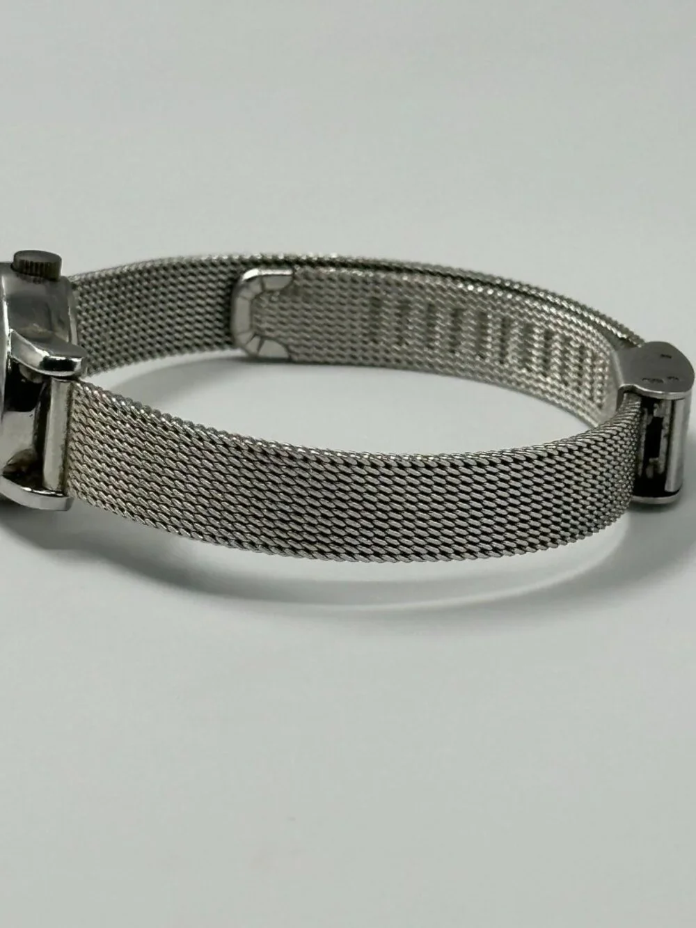 3/$30 Timex Watch Women Silver Tone Oval Dial 18MM Mesh Band New Battery